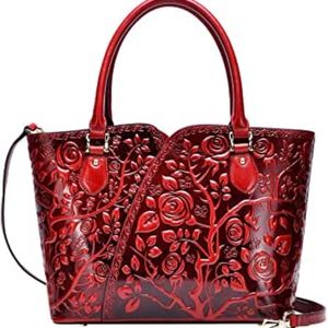PIJUSHI Designer Handbags Floral Purses Top Handle Handbags Satchel Bag